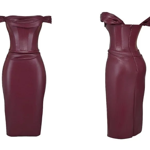 chinese dress ladies Channing Vegan Leather Dress main image 0